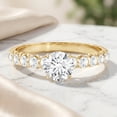 thumbnail image 3 of Rosec Jewels Lab Created Diamond Engagement Ring for Women (E-VS1 Quality) - IGI Certified Diamond Solitaire Ring, 14K Yellow Gold, US 3.50, 3 of 8