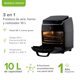 thumbnail image 3 of Freidora de aire - Horno de aire Caliente 10 Litros AVERA FEHC01 Freidora de Aire Recetario Incluido, 3 of 10