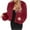 Red, variant on HongQid Women's Winter Coats Cropped Jacket Faux Fur Long Sleeve Shaggy Warm Outerwear Fall Clothes
