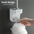 thumbnail image 2 of Cabezal De Ducha Montaje En Pared Universal Ajustable Con Cuello De Ganso Flexible Ranuras De Almacenamiento Gancho Soporte Para Boquilla De Ducha Caddy Rack Soporte Para Secador De Pelo Serendint HA027295-02, 2 of 7
