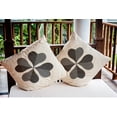 thumbnail image 2 of Simply Daisy 18 in x 18 in Modern and Contemporary Gray Floral Polyester Throw Pillow, 2 of 4