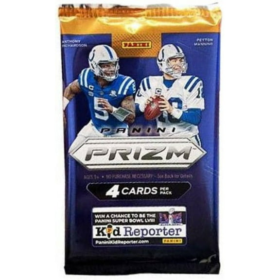 NFL Panini 2023 Prizm Football Trading Card BLASTER Pack (4 Cards)