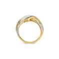 thumbnail image 4 of Gem & Harmony Ladies 14K Yellow and White Gold Polished Wave Ring for Women, 4 of 6