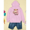 thumbnail image 3 of Bear Eating A Popsicle Hoodie Juniors -Image by Shutterstock,  Small, 3 of 4