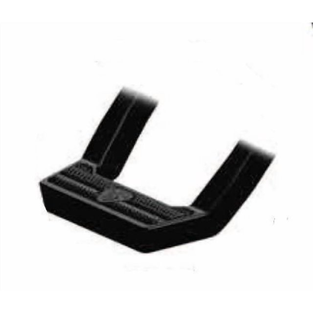 Carr Truck Step 118221 LD Step; Cab Mount; Multi-Fit; Set Of 2; Flat Step; Non-Extendable; Stationary; Powder Coated; Black; Aluminum; 14 Inch Length