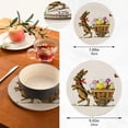 thumbnail image 2 of SKYSONIC Easter Bunny Cart Pot Holders Trivets, 2 Pcs Heat Resistant Trivets,Decorated Easter Eggs Cotton Thread Weave Mats for Hot Pads Pans Pot Bowl Teapot for Kitchen Decor, 2 of 7