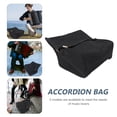 thumbnail image 4 of Práctico titular del acordeón del acordeón del acordeón de la tela de Oxford para el hogar (Negro), 4 of 5