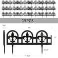thumbnail image 2 of Black Garden Border Edging - 15pcs Decorative Lawn Landscape Panels - 20ft Kit, 2 of 8