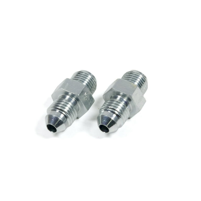 Aeroquip #4 To 7/16-24 Inverted Steel Adapter Aeroquip #4 To 7/16-24 Inverted Steel Adapter