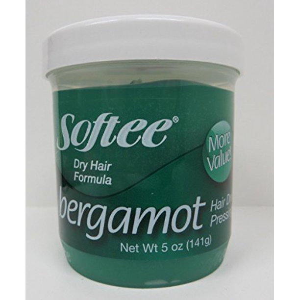 Softee Bergamot Hair Dress and Pressing Oil, Green, 5 Oz