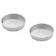 thumbnail image 1 of Juego De 2 Moldes Para Pasteles Redondos De Aluminio Metálico Chicago De 9 Pulgadas, Color Plateado, 1 of 1
