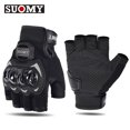 thumbnail image 1 of SUOMY GUANTES DE MEDIO dedo para motocicleta, antideslizantes, a prueba de golpes, para carreras de Motocross, sin dedos, para verano, 1 of 5