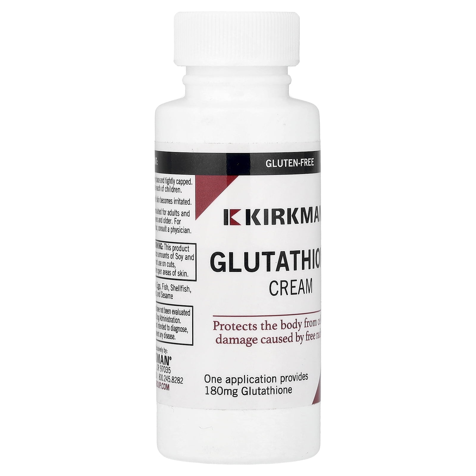 Kirkman Labs Glutathione Cream , 2 oz (57 gm) - Walmart.com