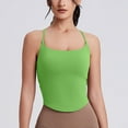 thumbnail image 2 of Dagugfen Camisole Tops for Women Quick Dry Spaghetti Strap Running Square Neck Workout Tops Solid Color, 2 of 6