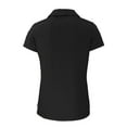 thumbnail image 3 of Women's Cutter & Buck Black Duke Blue Devils Daybreak Eco Recycled V-Neck Polo, 3 of 3