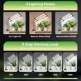 thumbnail image 4 of Grow Lights for Indoor Plants Heads LED Full Spectrum Lamps With Clips Diable Levels and //H Timer for Growing, 4 of 7