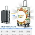 thumbnail image 5 of World Travel3 Luggage Cover Washable Elasticated Luggage Covers for Suitcase tsa Approved Stylish Dust and Scratch Resistant Luggage Case Protector for Kids and Adults -, 5 of 6
