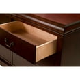 thumbnail image 2 of Benzara BM171949 33.75 x 17.5 x 59.5 in. 6 Drawer Rubberwood Dresser with Spacious Storage, Brown, 2 of 3