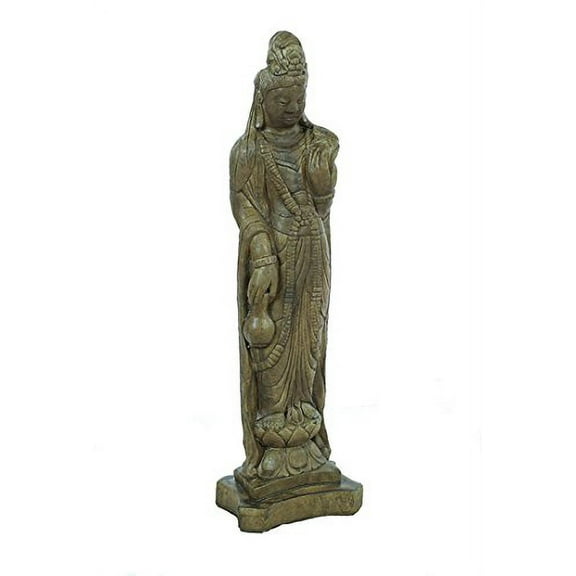 Solid Rock Stoneworks Medium Oriental Lady Statue 27in Tall