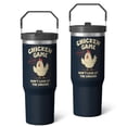 thumbnail image 2 of 1pc chicken 30oz Tumbler with Straw & Handle - Insulated Stainless Steel Cup | Holiday Gift for Man Women (Christmas, Valentine's, Birthday), 2 of 7