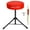 Red, variant on 3” High-Density Sponge Drum Throne - Adjustable 17”-24” Musician Stool with Non-Slip Base, 330 lbs Capacity for Drummers & Guitarists