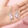 thumbnail image 4 of HOOUN 2Pcs/set Cute Cartoon Cat Shape Pendant Chain Best Friends Necklace Jewelry G:yq, 4 of 8