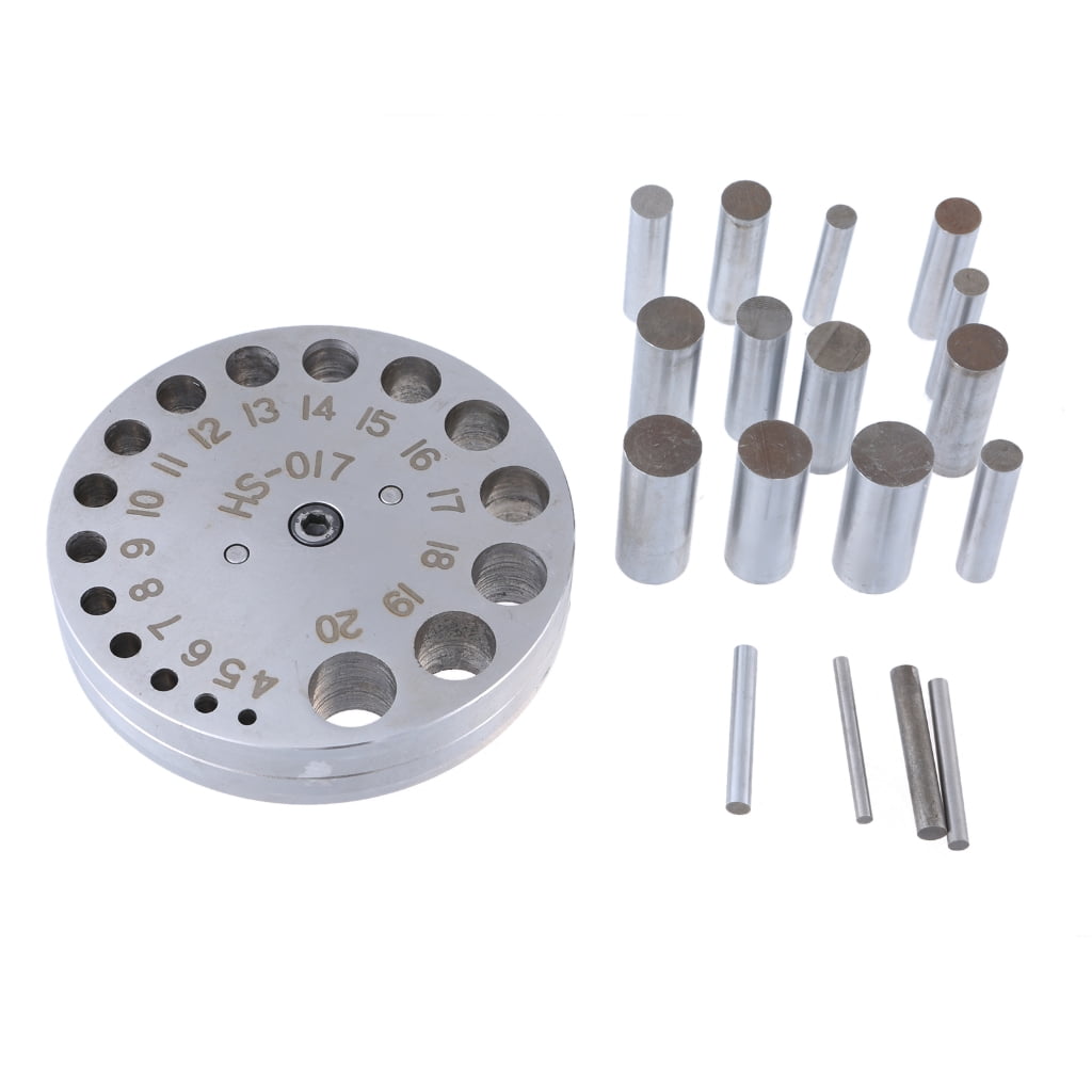 NEXAVKPR Professional Metal Hole Puncher with Adjustable Positions Jewelers Disc Cutter Punch Set Metal Circles Round Mold