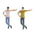 thumbnail image 2 of MERIGLARE 1:64 S Scale Model Tiny Man Figure Dolls Scenery Table Accessory White Shirt, 2 of 7