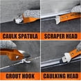 thumbnail image 3 of Kit de herramientas de calafateo THINKWORK 4 en 1 de acero inoxidable naranja, 3 of 8