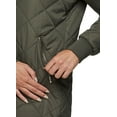 thumbnail image 5 of Avalanche Women's Hooded Sherpa Lined Puffer Coat With Zipper Pockets, 5 of 5