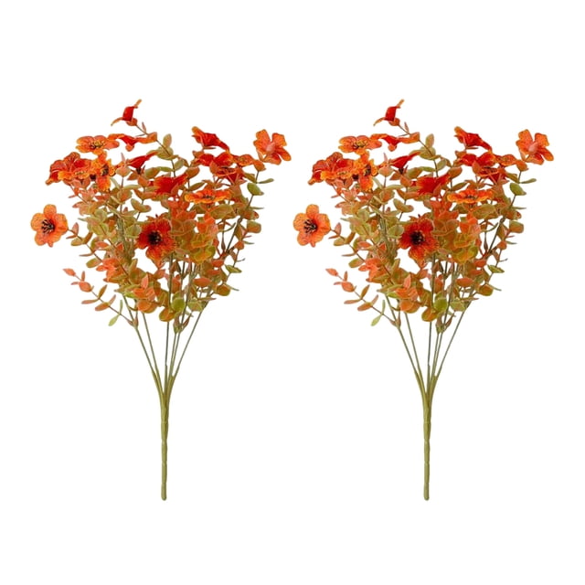 Flor artificial de otoño de 7 tenedores, flor falsa para el hogar, boda, fiesta, centro de mesa, decoración de interiores y exteriores con flores artificiales