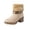 07#Beige, variant on Winter Boots For Women 2026 Mid Calf Boot Ladies Casual Fashion Comfortable Booties Slip On Chunky Block Heels Suede Outdoor Warm Ankle Fur Shoes