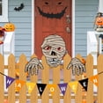 thumbnail image 5 of SUYOLL Halloween Fence Peeking Yard Decorations,Spooky Face With Hands Outdoor Lawn Fence Art Signs For Halloween Party Backyard Garden Patio Decor, 5 of 8