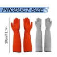 thumbnail image 3 of 11" Pet Handling Gloves, Cat Grooming Gloves, Cat Gloves Bite Proof, Extra-Long Cat Grooming Arm Sleeves, Anti-Scratch Protective Sleeves for Nail Trimming, 3 of 5