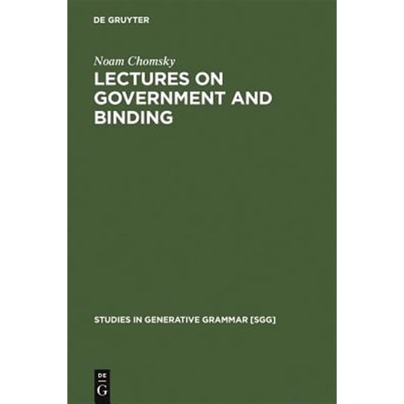 Pre-Owned Studies in Generative Grammar [Sgg]: Lectures on Government and Binding: The Pisa Lectures (Hardcover)