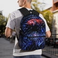 thumbnail image 6 of Pofeuu Glasses And Fireworks Print Laptop Backpack Travel Canvas Backpack for School Lightweight and Comfortable Backpack College Backpack Schoolbag, 6 of 6