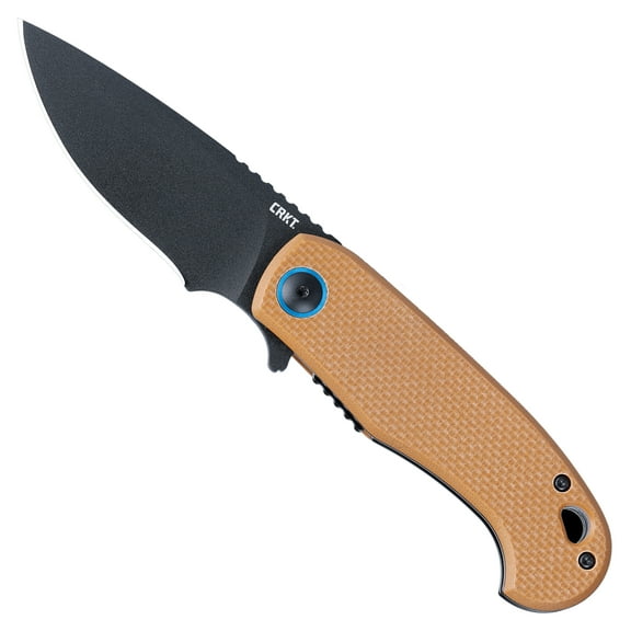 CRKT P.S.D. II Assisted Folding Knife with Liner Lock: AUS 10 Plain Edge Blade, G10 Handle, Reversible Pocket Clip, 7910