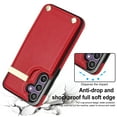 thumbnail image 4 of Decase Wallet Case for Samsung Galaxy S24,Luxury PU Leather Anti-Scratch Shockproof Cover Magnetic Clasp Ultra Slim Women Men Case Purse Credit Card Holder Slots,for Galaxy S24 - Red, 4 of 6