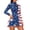 American Flag, variant on HUISEFOR Camouflage Womens Golf Dresses Quarter Zip Slim Fit Sports Dress for Women, Long Sleeve Workout Outfit with Built-in Shorts & Storage Pockets Soft Breathable