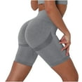 thumbnail image 2 of Summer Saving Clearance AXXD Gym Shorts Women Athletic Workout Sweatshorts Fitness Pants Tight-fitting Stretch Hip-Up Yoga Pants Spring Freshly Picked For Her, 2 of 3