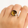 thumbnail image 2 of Oval Cut Citrine Gemstone Ring 925 Sterling Silver Ring Gift For Women Handmade Beautiful Ring Size US 9.5, 2 of 7