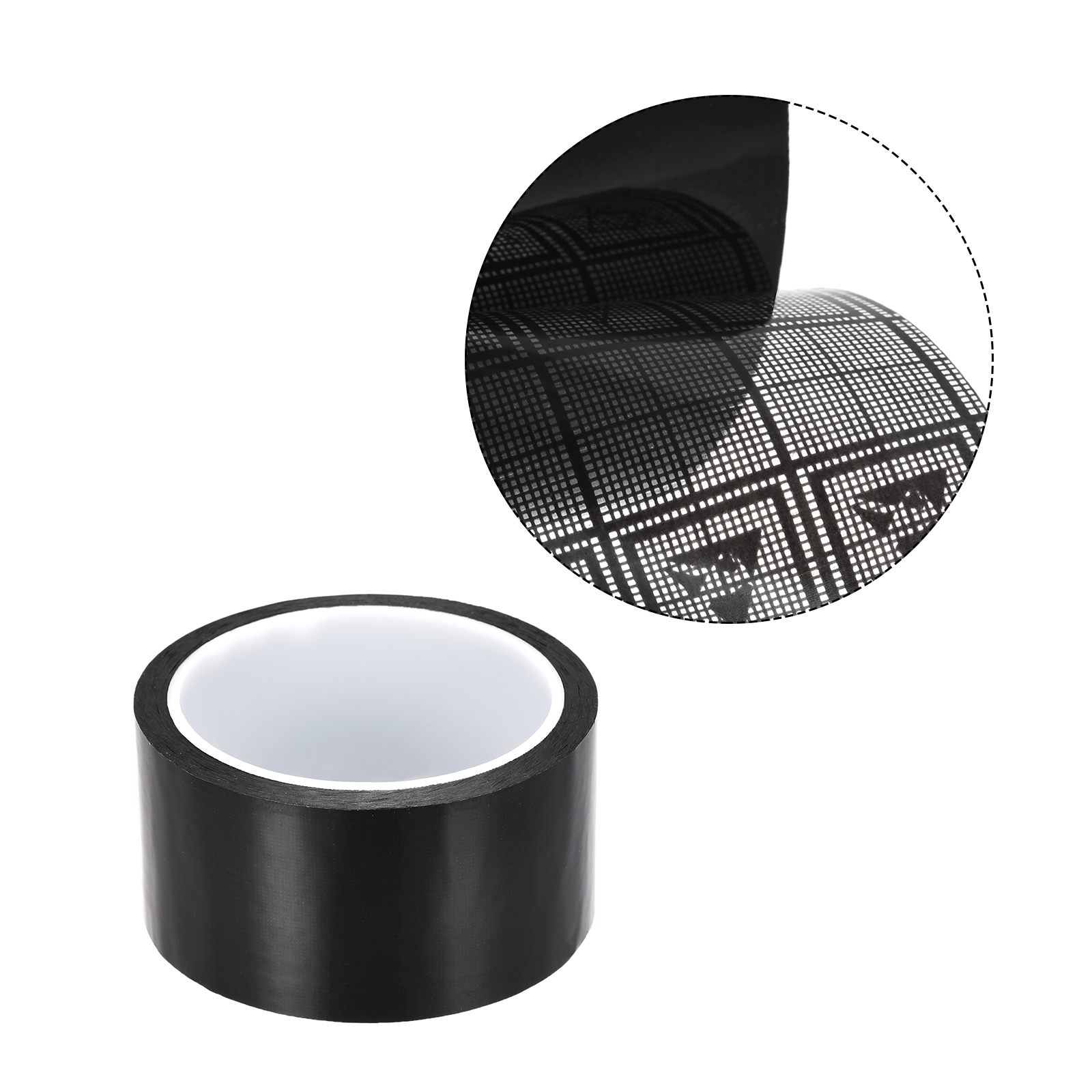 Unique Bargains Adhesive Conductive Protection Masking Tape Black 1.97"