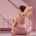 thumbnail image 5 of Cuerda de tensión de banda elástica de yoga con forma de 8 palabras con mango de espuma suave (blanco naranja), 5 of 5