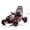 Red+Polypropylene, variant on LHSHID 24V 400W Electric Drift Go bicycle with Roll Cage, EVA Tires, Rear Suspension, 5-Point Safety Harness, Music, Bluetooth, for Ages 6-12, Multicolor Finish