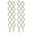 thumbnail image 3 of HEALEEP Wooden Trellis Khaki Garden Plants Climbing Assistance 2Pack 15.9X5.7X0.8In, 3 of 5