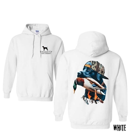 Straight Up Southern Mensr Tops Man Unisex Comfort Hoodie, Color: White, Size: 2XL