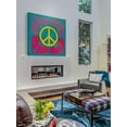 thumbnail image 3 of Marmont Hill "Peace Sign Quilt II" Painting Print on Canvas, 3 of 7