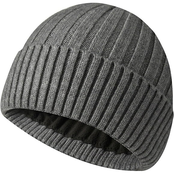 czcpp-Beanie Hat for Men Women Knit Cuff Winter Hat Double-Layered Mens Beanie Toque for Daily Outdoor Sport