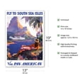 thumbnail image 2 of Fly to South Seas Isles via Pan American Airways (PAA) Hawaii - Vintage Airline Travel Poster by Paul George Lawler c.1940s - Master Art Print (Unframed) 13in x 19in, 2 of 4