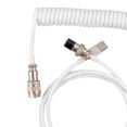 thumbnail image 4 of lionlar Clavier de Jeu USB Double Manche Détachable Blanc, 4 of 5